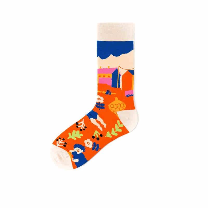 Men's Cotton Personality Socks by GJG Denim
