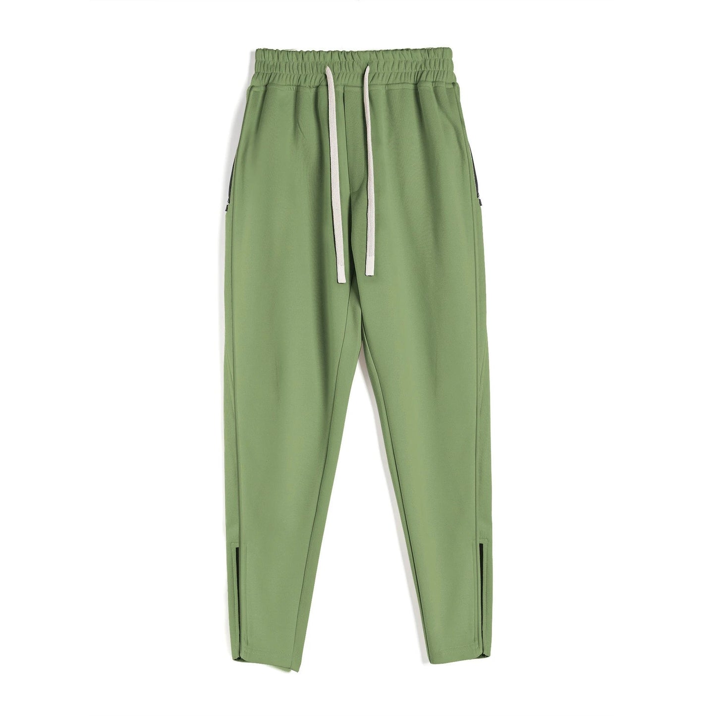 Men's Slim Fit Leg Opening Ankle Zipper Sweatpants by GJG Denim