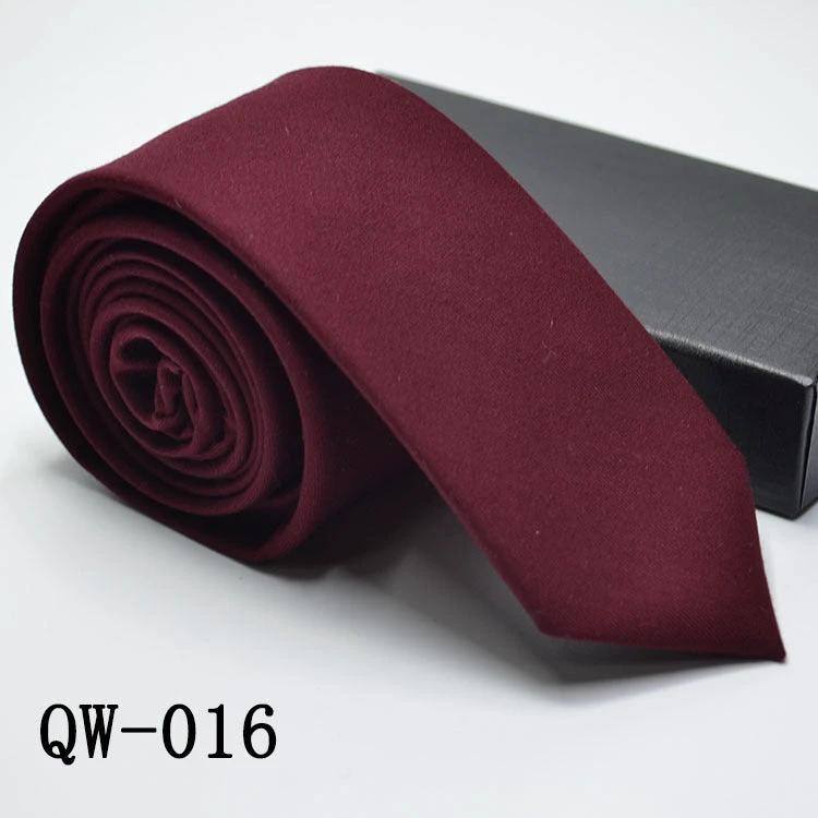 Men's Super Narrow Wool-like Elegant Tie by GJG Denim