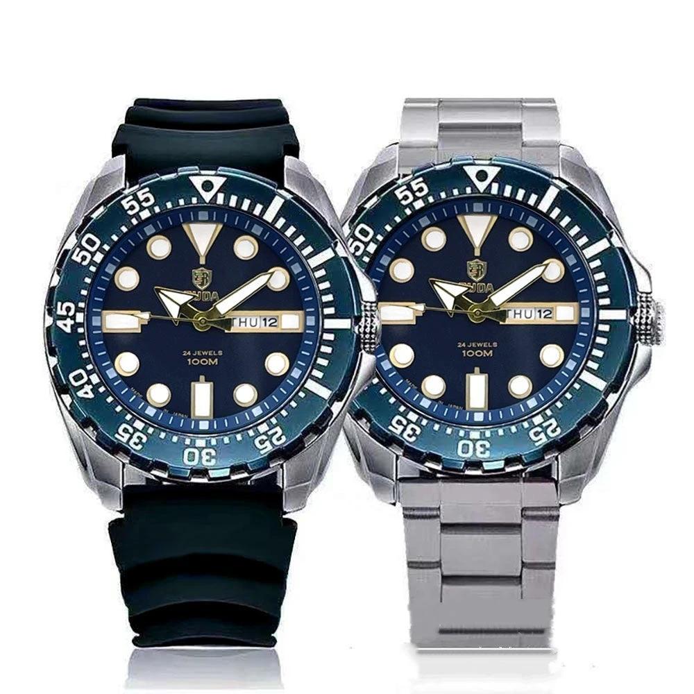Men's Waterproof Luminous Quartz Movement Business Watch by GJG Denim
