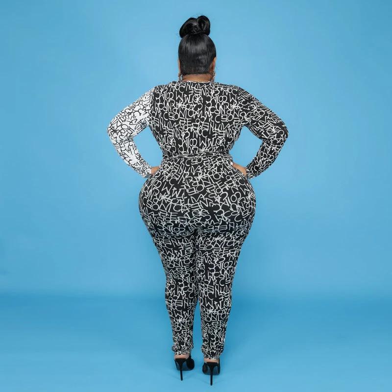 Large Size Jumpsuit Ladies Big Rompers V Neck by GJG Denim