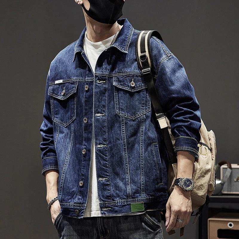 Men's Heavy Retro Denim Jacket by GJG Denim