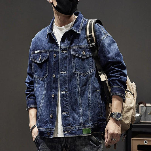 Men's Heavy Retro Denim Jacket by GJG Denim