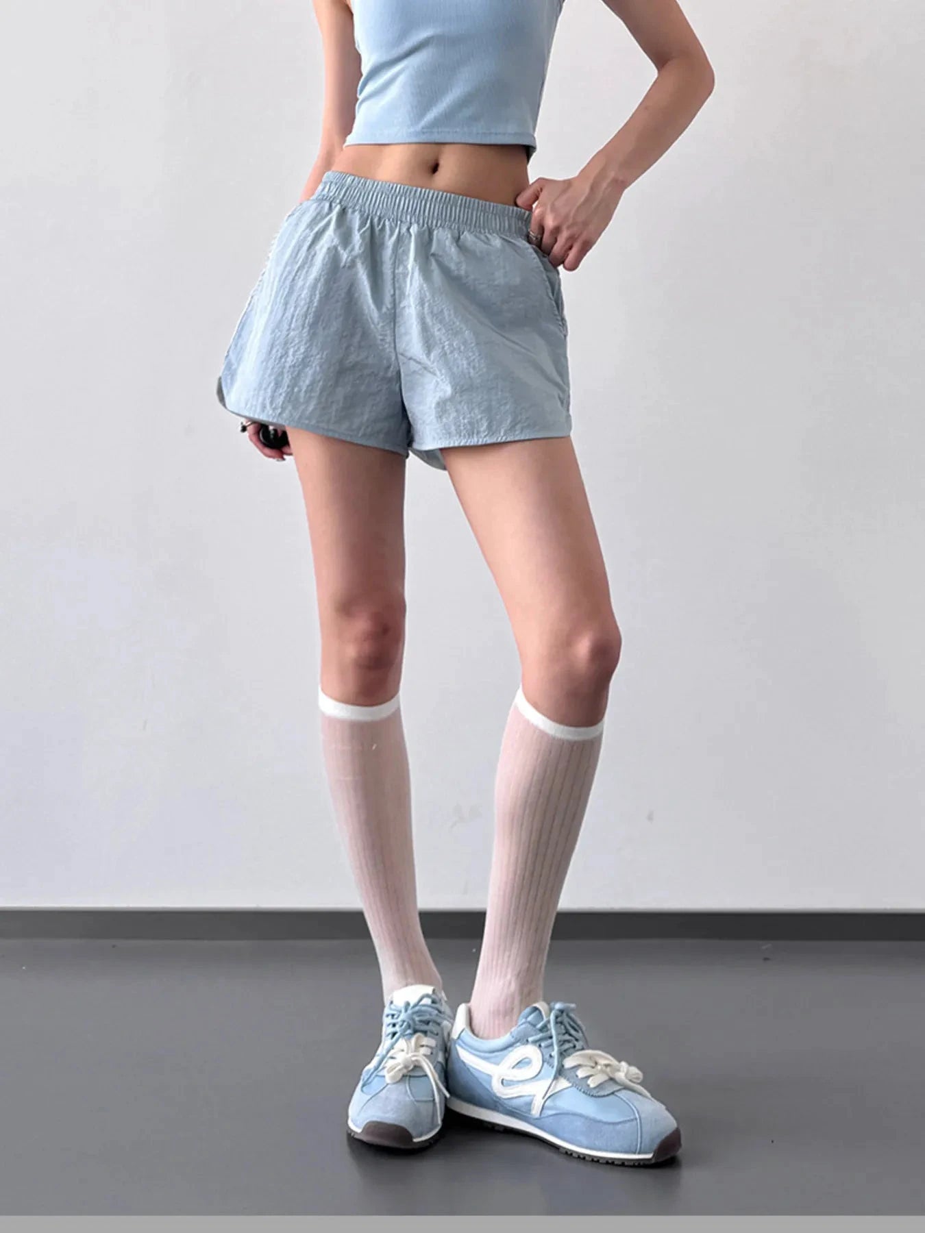 Elastic Waist Active Shorts by Lady Ros