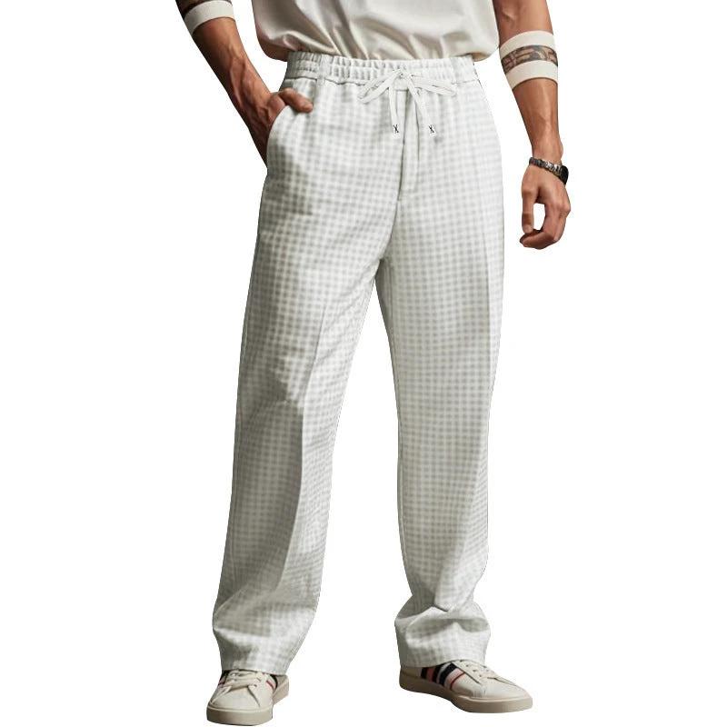 Men's Business Casual Loose Simplicity Pants by GJG Denim