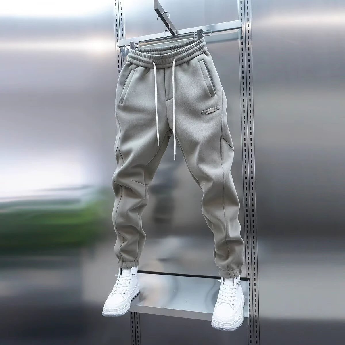Trendy Men's Solid Color Casual Sweatpants by GJG Denim