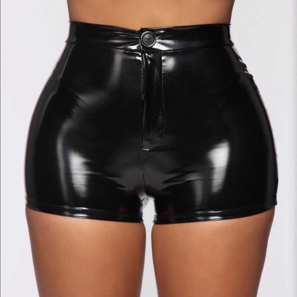 Solid-color Fashionable High-waist Plus-size Hot Pants by GJG Denim