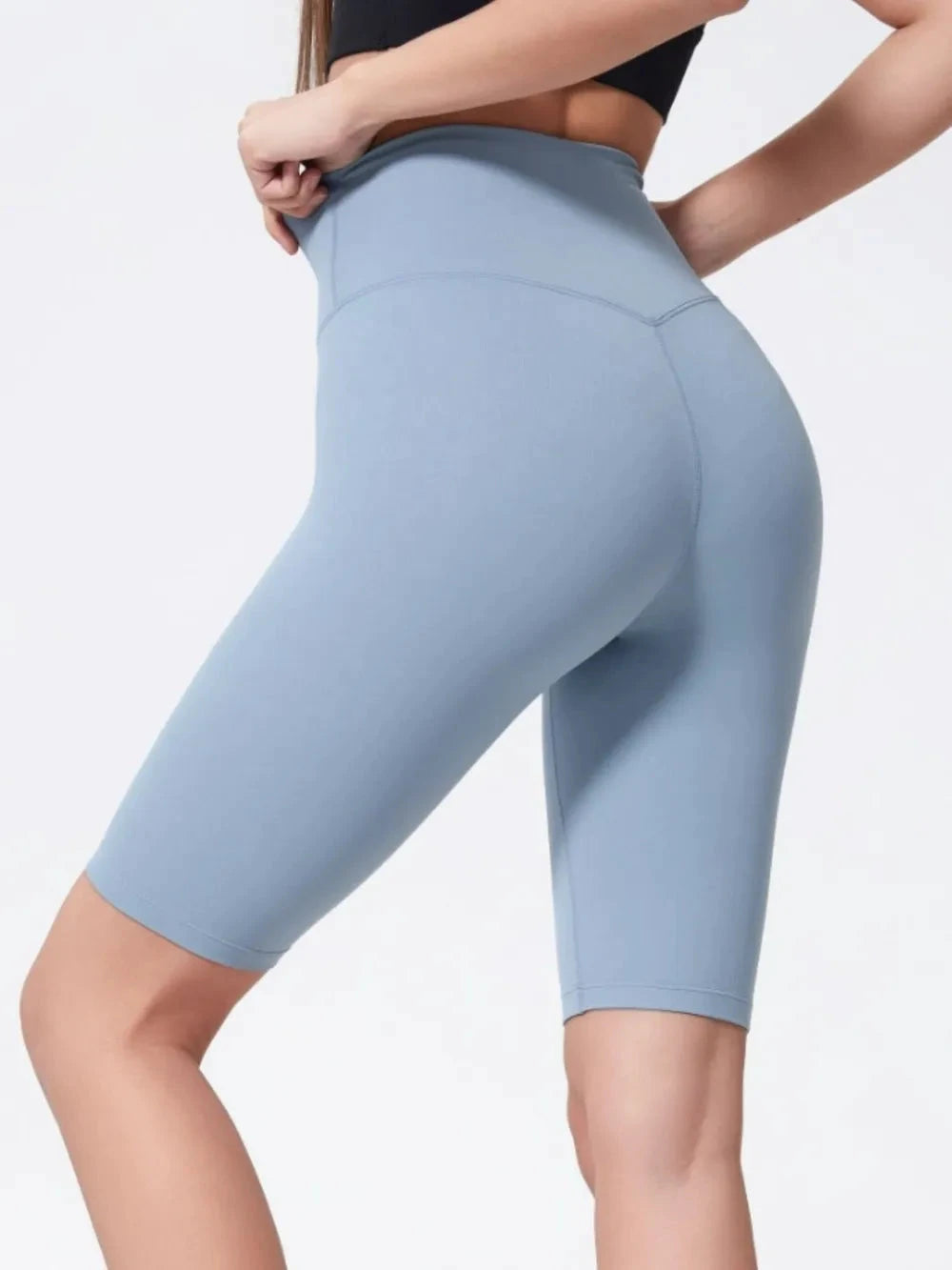 Millennia High Rise Wide Waistband Active Shorts by Lady Ros