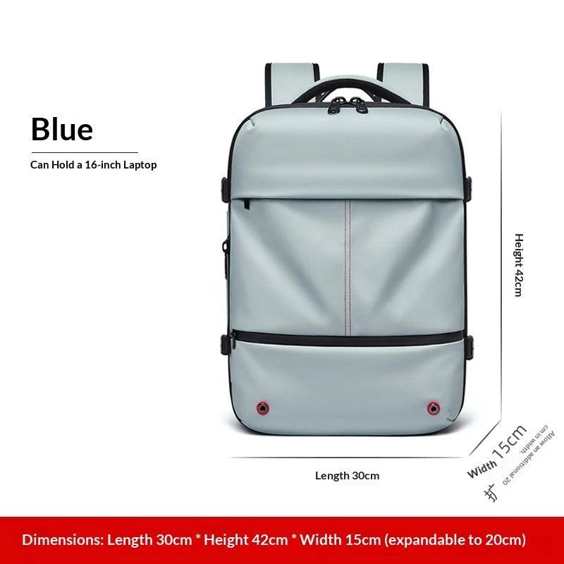 Men's High-Capacity Water-Resistant Expandable Laptop Bag by GJG Denim