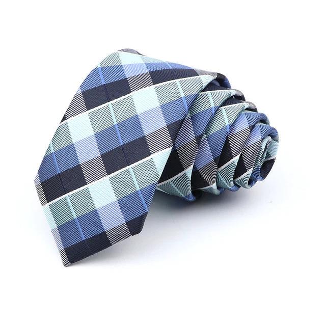 Men's 6cm Casual Ties Skinny Tie Fashion Polyester Plaid by GJG Denim