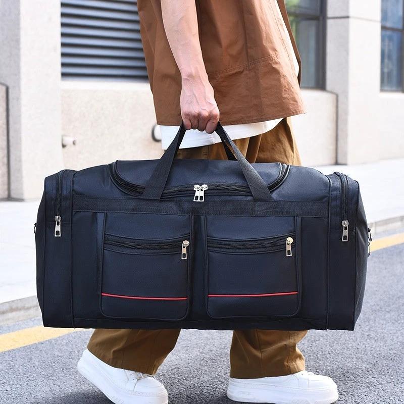 Large Capacity Leisure Travel Dry Wet Separation Shoulder Storage Bag by GJG Denim