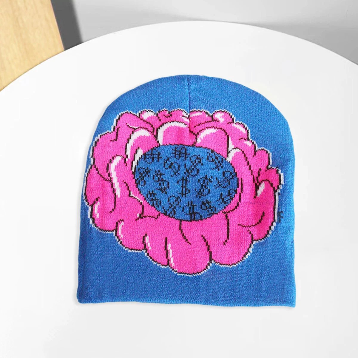 Men's Knitted Money on My Mind Beanie by GJG Denim