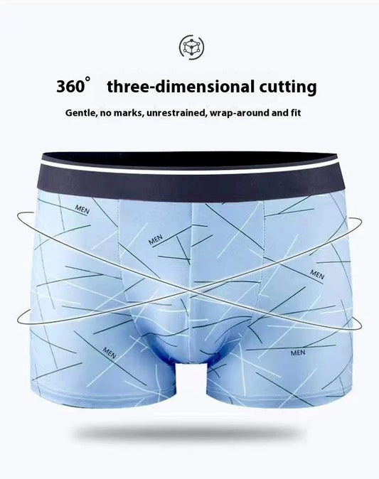 Men's Boxer Inner Antibacterial Underwear 4 Pack by GJG Denim