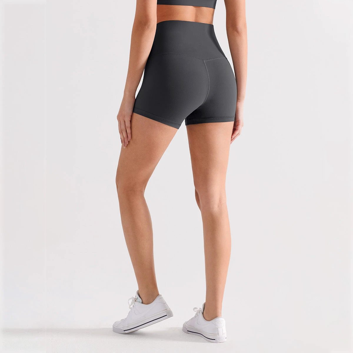Outerwear-style High-waisted Butt-lifting Fitness Cycling Shorts by GJG Denim