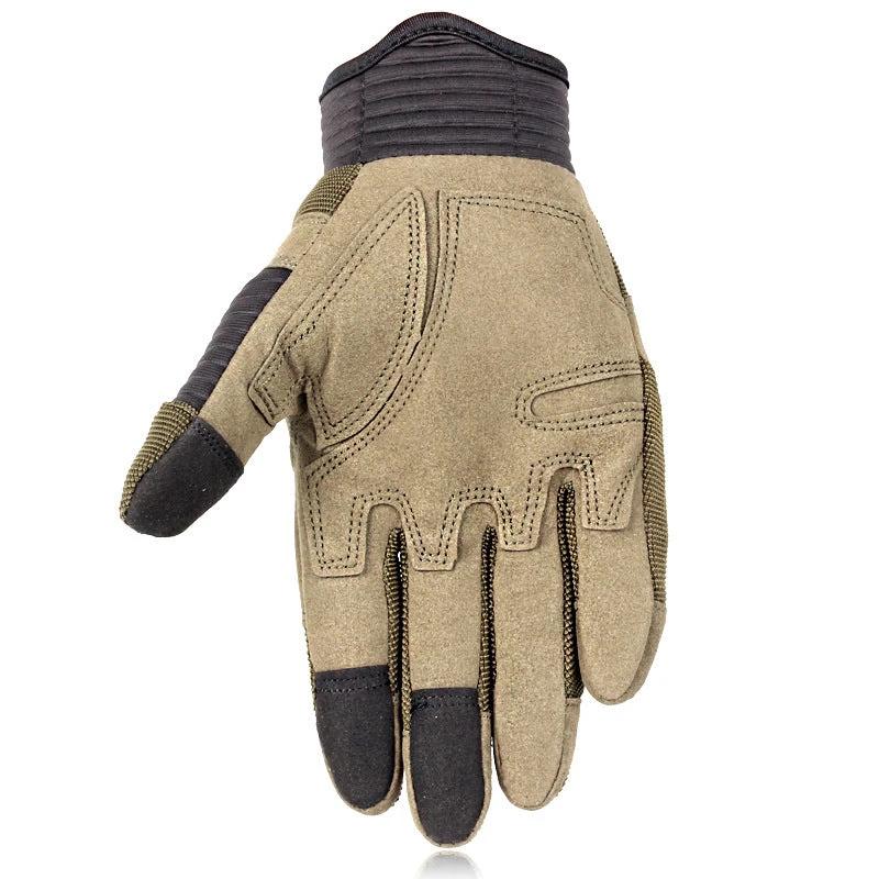 Touch Screen Military Fans Tactical Full Finger Motorbike Gloves by GJG Denim
