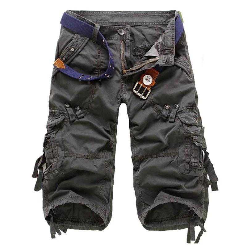 Men's Loose Multi-pocket Cargo Pants by GJG Denim
