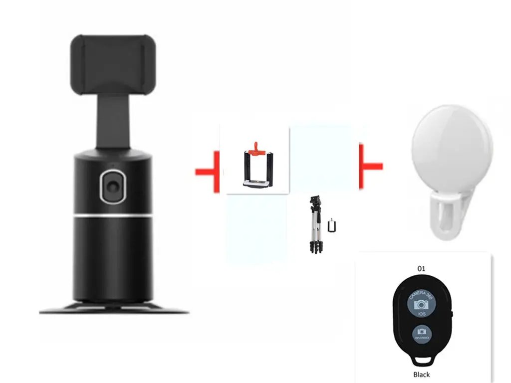 Smart Face Recognition Tracking PTZ Mobile Phone Stand Anchor Live Broadcast Stand by GJG Denim