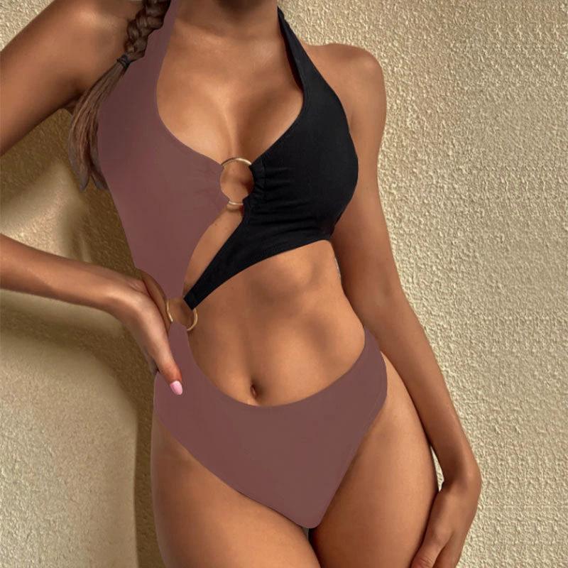 New Women's Conservative One Piece High Waist Swimwear by GJG Denim