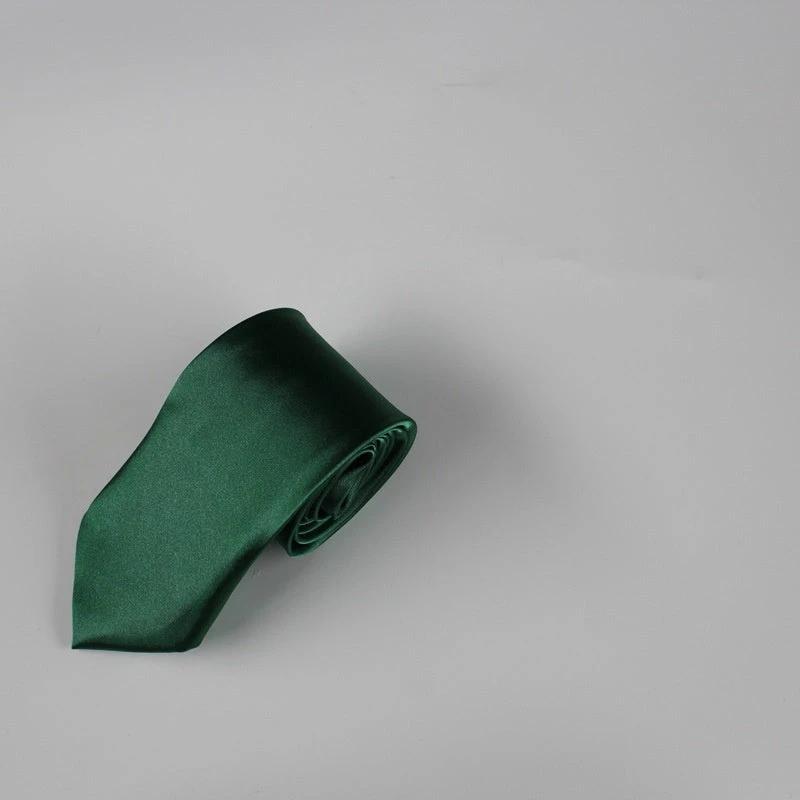 Men's 8cm Plain Suit Tie by GJG Denim