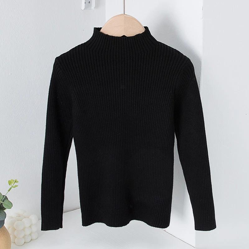Children's Mock Neck Sweater Knitwear Top by GJG Denim