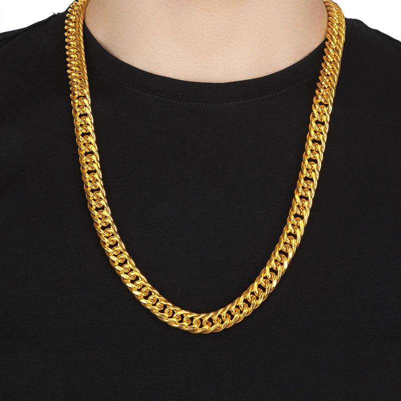 Men's Gold Necklace by GJG Denim
