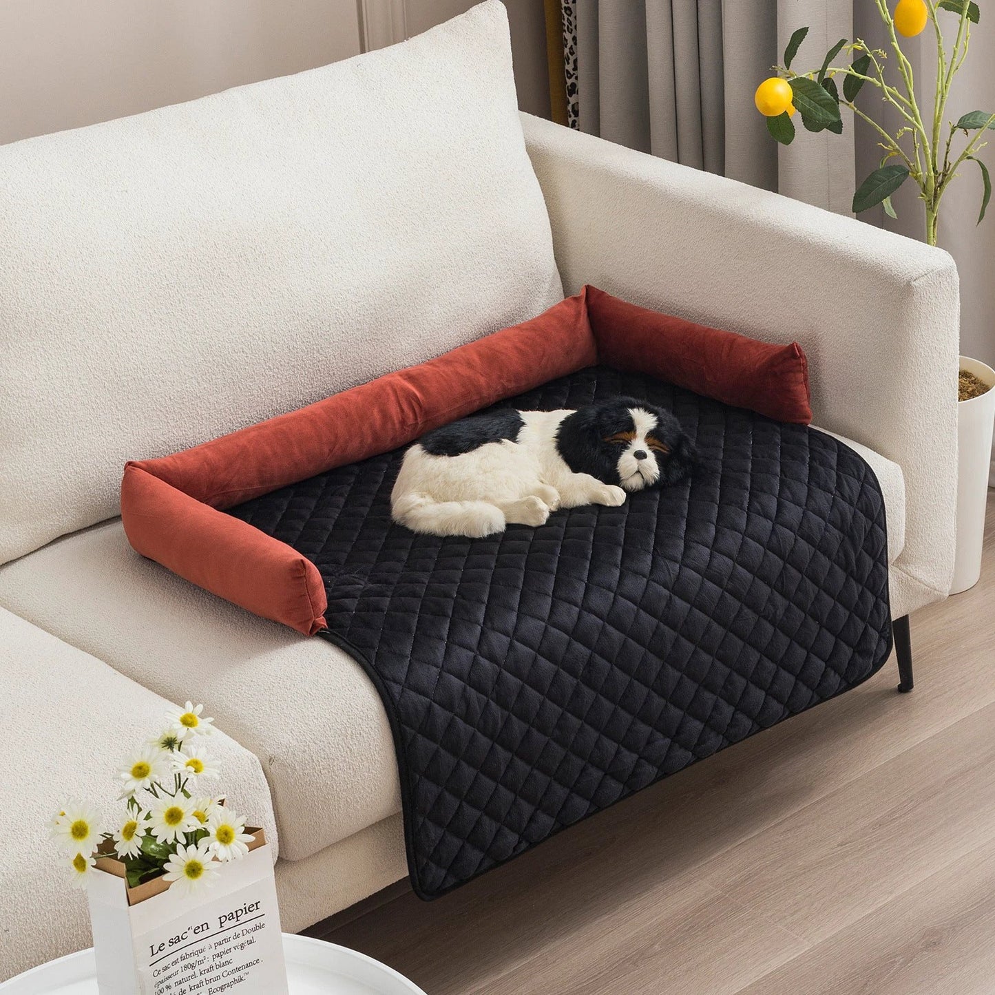 Pet Dog Sofa Bed Dog Beds For Large Dogs Cushion Warm Cat Beds Mat Furniture Protector Dog Sofa by GJG Denim