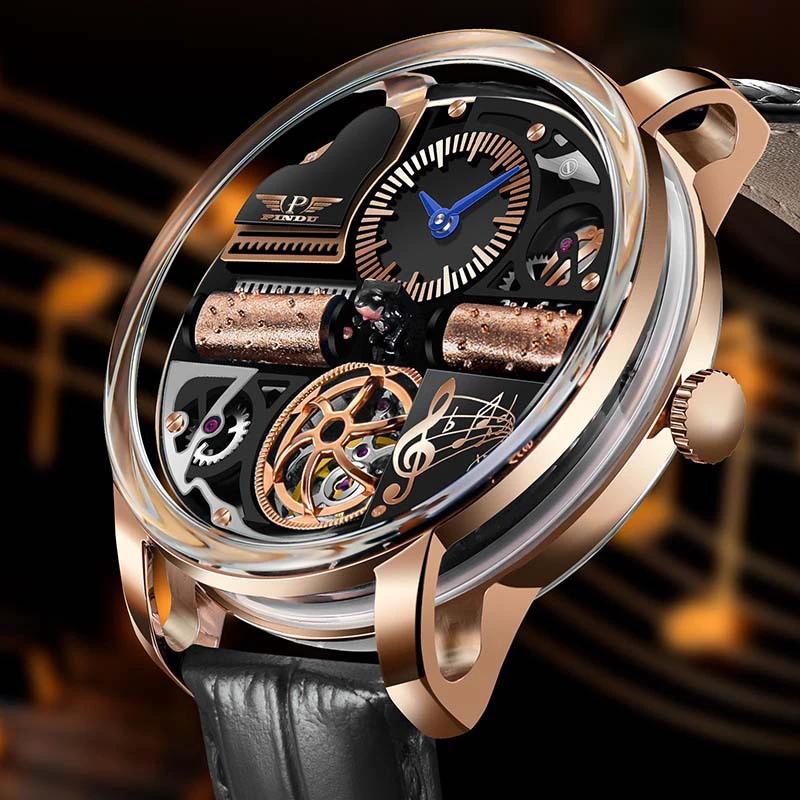 Multifunctional Fully Automatic Mechanical Watch For Men by GJG Denim