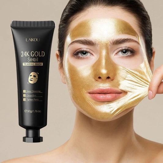 Gold Foil Snail Tear-Off Mask Hydrating by GJG Denim