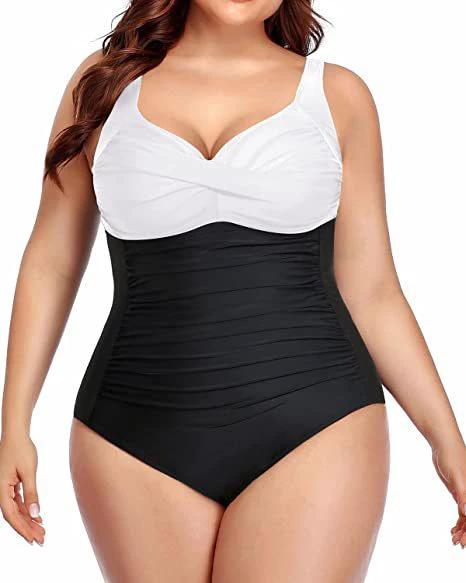 Women's Plus Size One-piece Swimsuit by GJG Denim