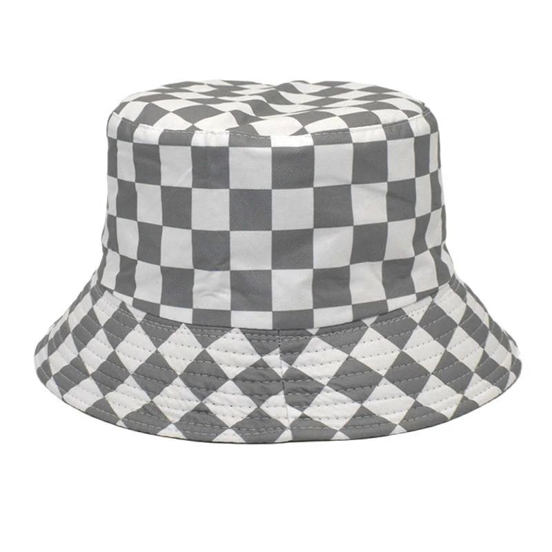 Men's Checkered Bucket Hat by GJG Denim