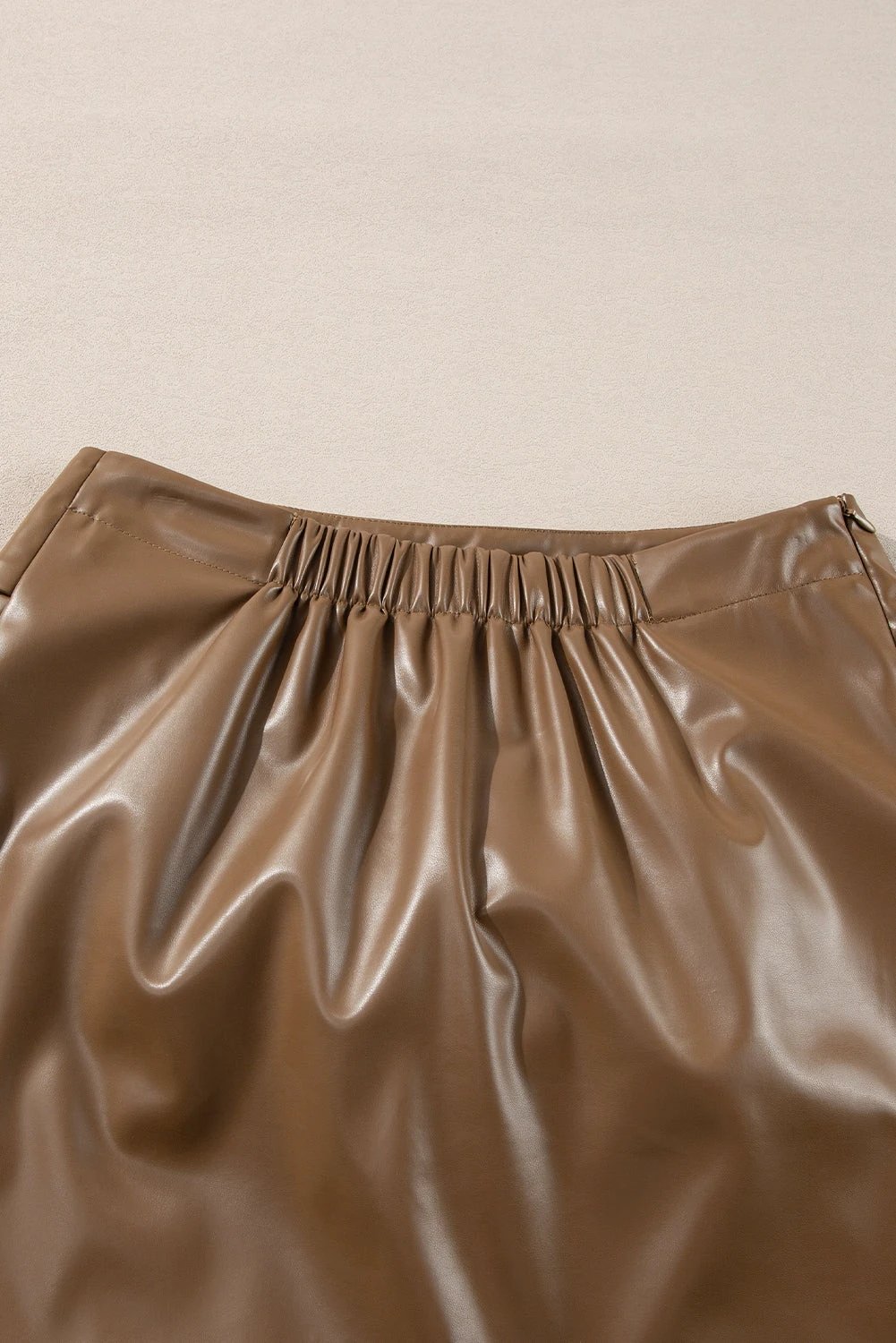 Bowknot Elastic Waist Mini Skirt by Lady Ros