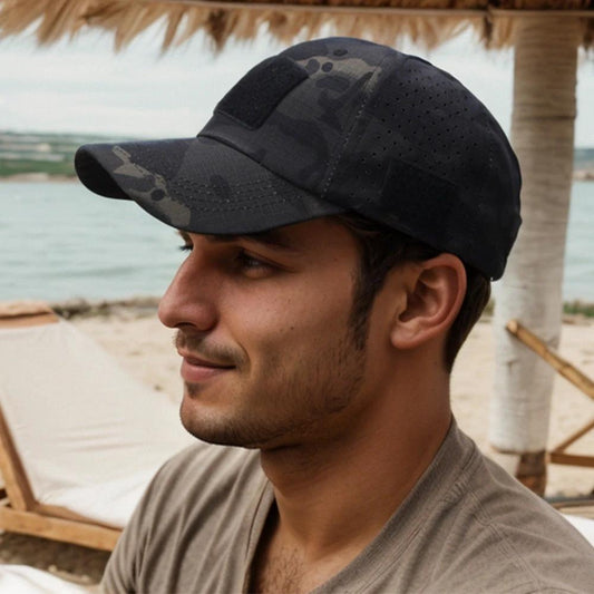Men's Casual Breathable Baseball Cap by GJG Denim