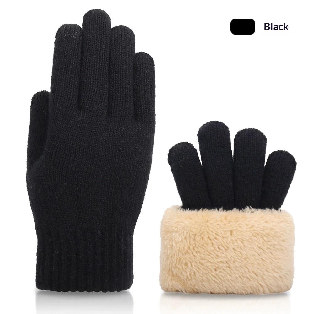 Fall And Winter Touchscreen Gloves For Men With Fleece Lining by GJG Denim