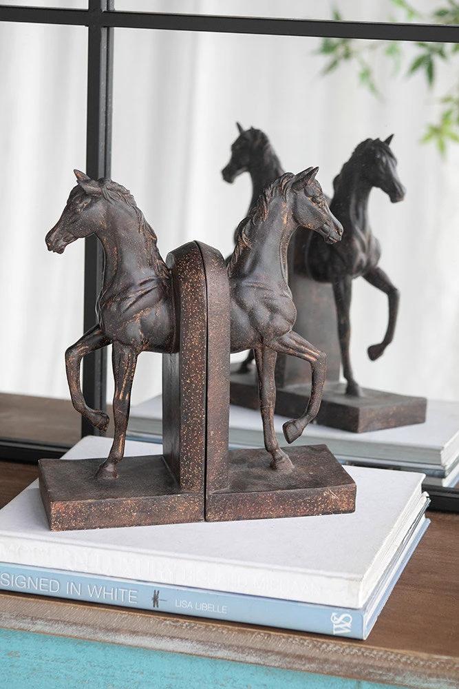 3D Animal Horse Bookends For Home Decor And Desk Accessories by GJG Denim