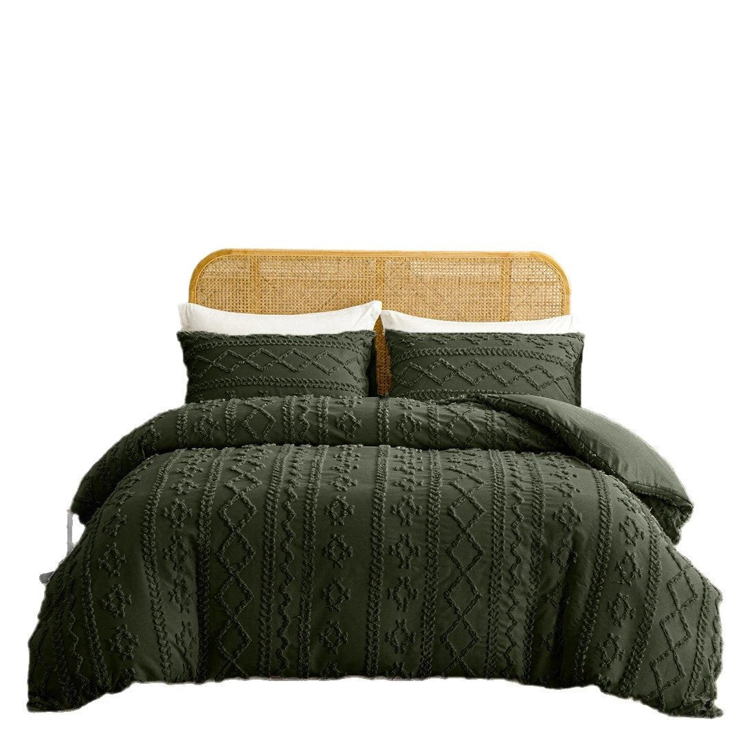 Bohemian Quilt Cover Soft Double Bed Three-piece Set by GJG Denim