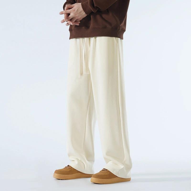 Men's Loose Casual Draping Wide Leg Sports Sweatpants by GJG Denim