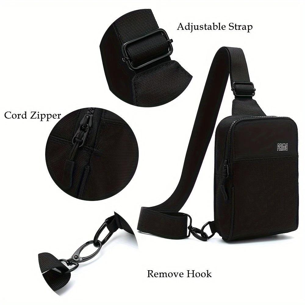 Men's Small Crossbody Mini Sling For Travelling, Hiking, Running Bag by GJG Denim