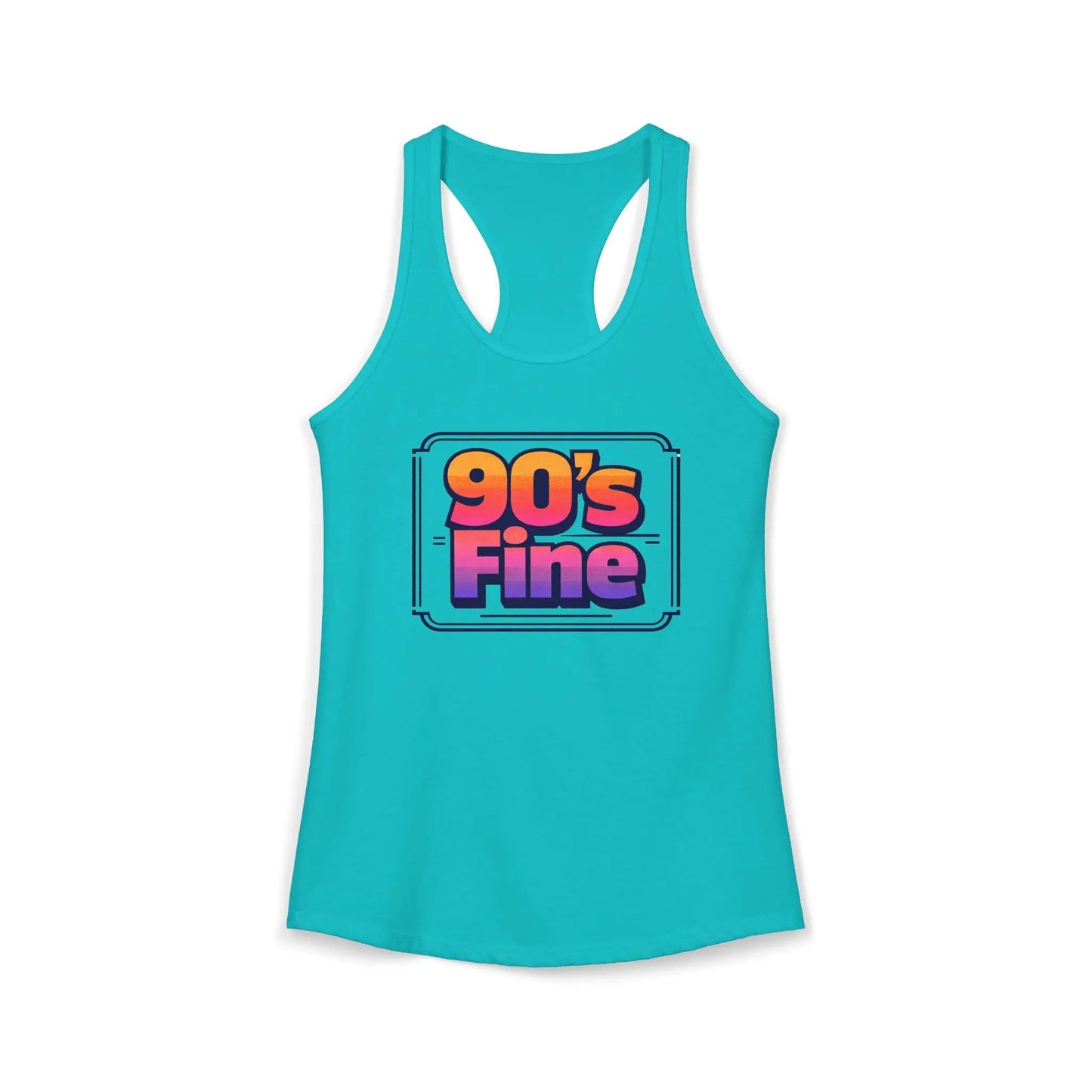 90's fine Women's Ideal Racerback Tank by Printify