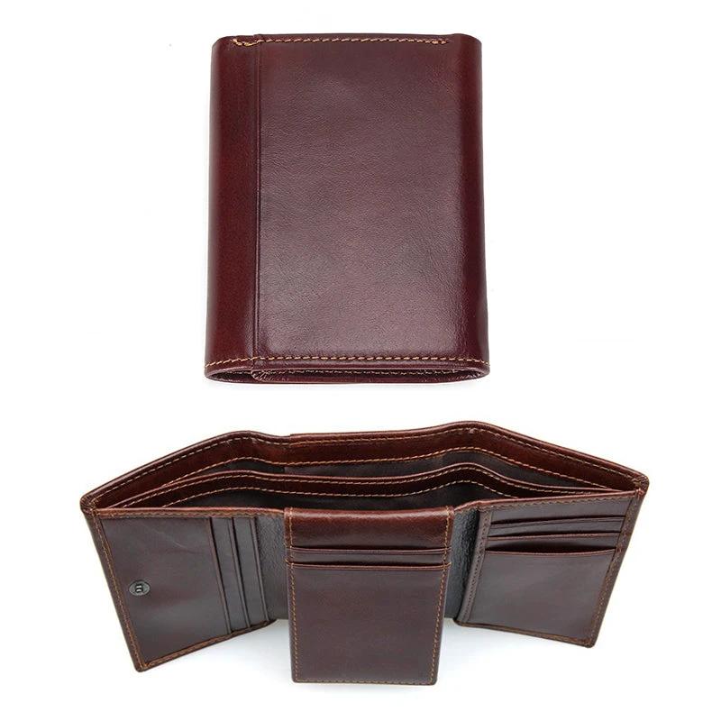 Men's Ultra-thin Leather Wallet by GJG Denim