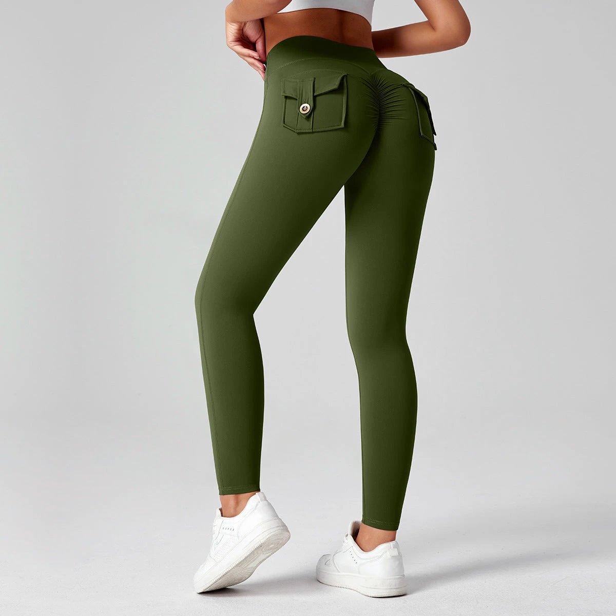 Fitness Yoga Pants For Women High-waisted Butt-lifting Stretchy Form-fitting Workout Tights by GJG Denim