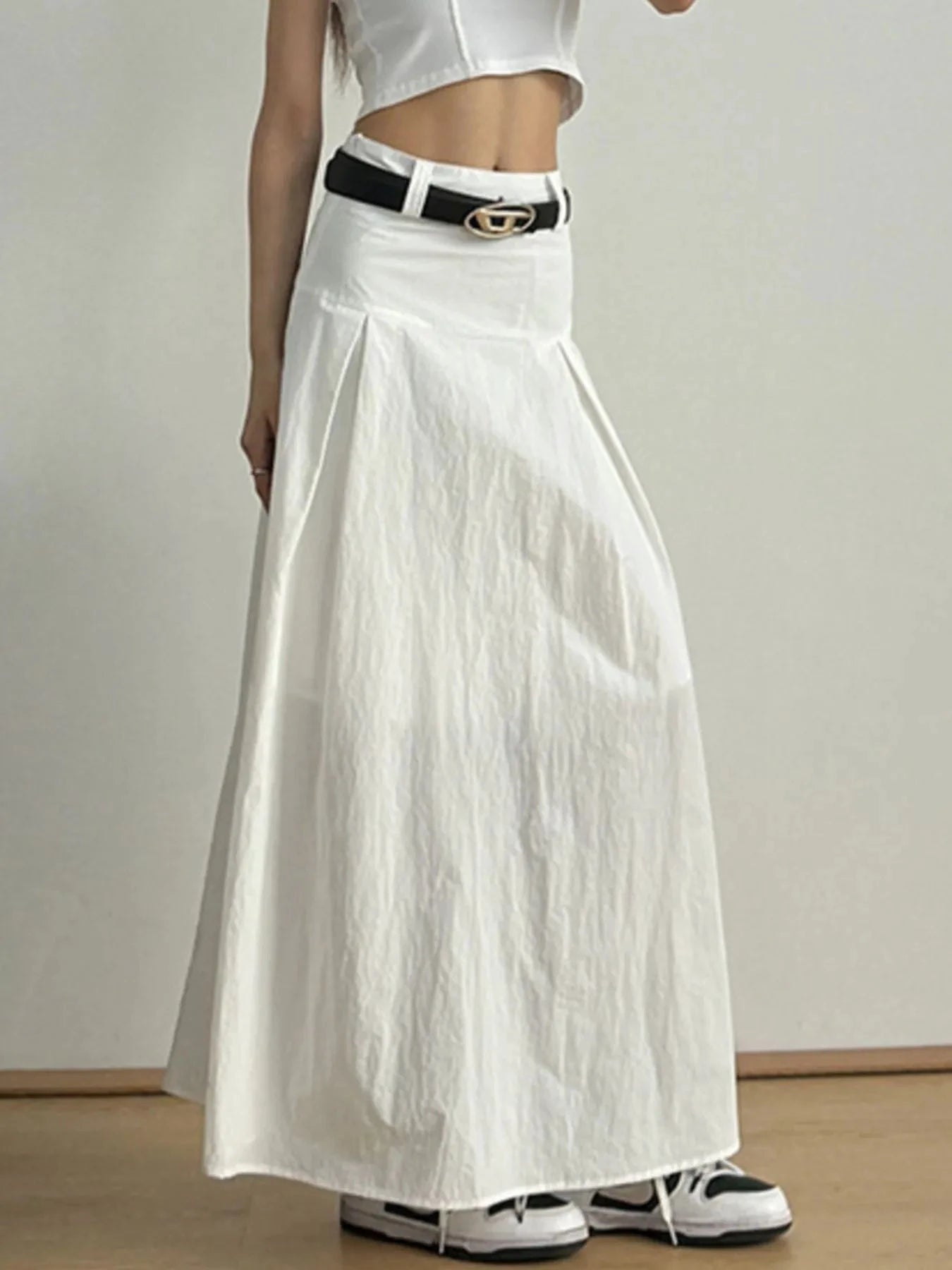 High Waist A-Line Maxi Skirt by Lady Ros