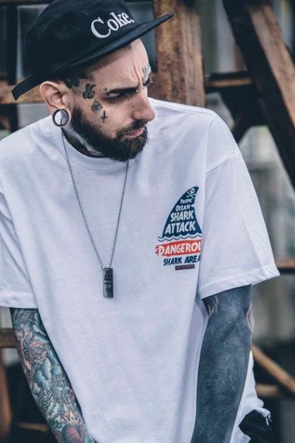 Men's Wild Street Short Sleeve T-shirt by GJG Denim