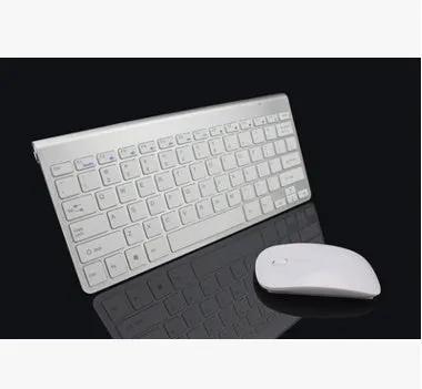 2.4G Wireless Keyboard And Mouse Protable Mini Keyboard Mouse Combo Set For Notebook Laptop Mac Desktop PC Computer Smart TV PS4 by GJG Denim