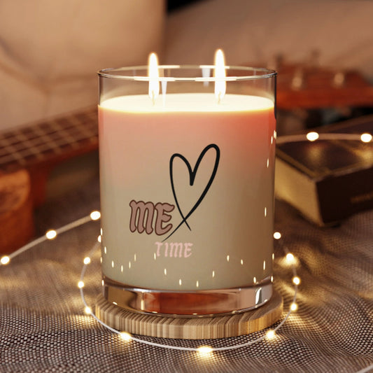Relaxing 'Me Time' Scented Candle - 11oz Full Glass by Printify