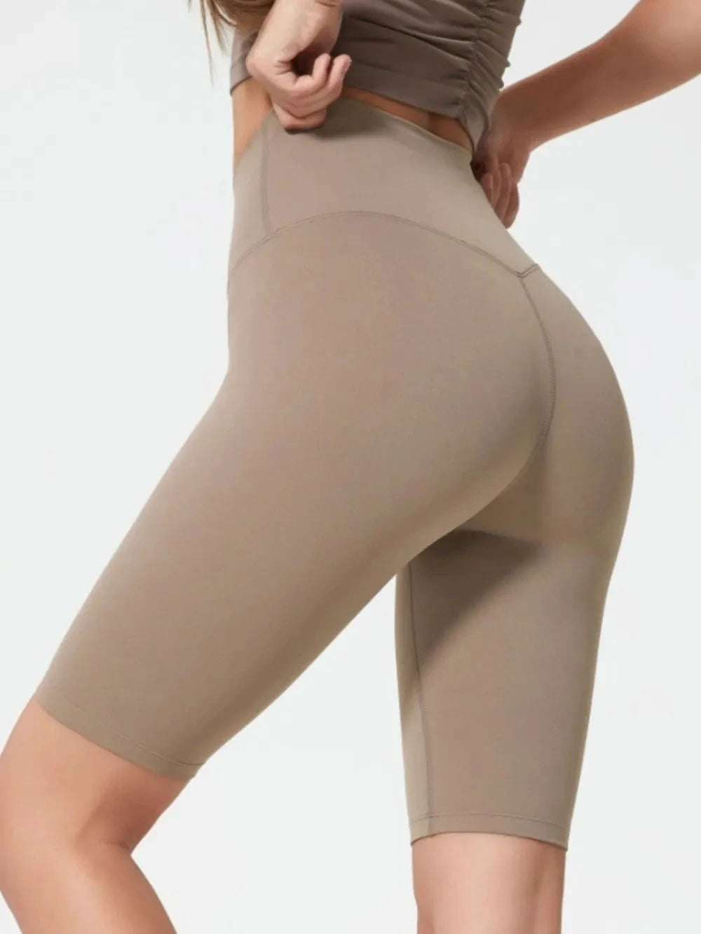 Millennia High Rise Wide Waistband Active Shorts by Lady Ros