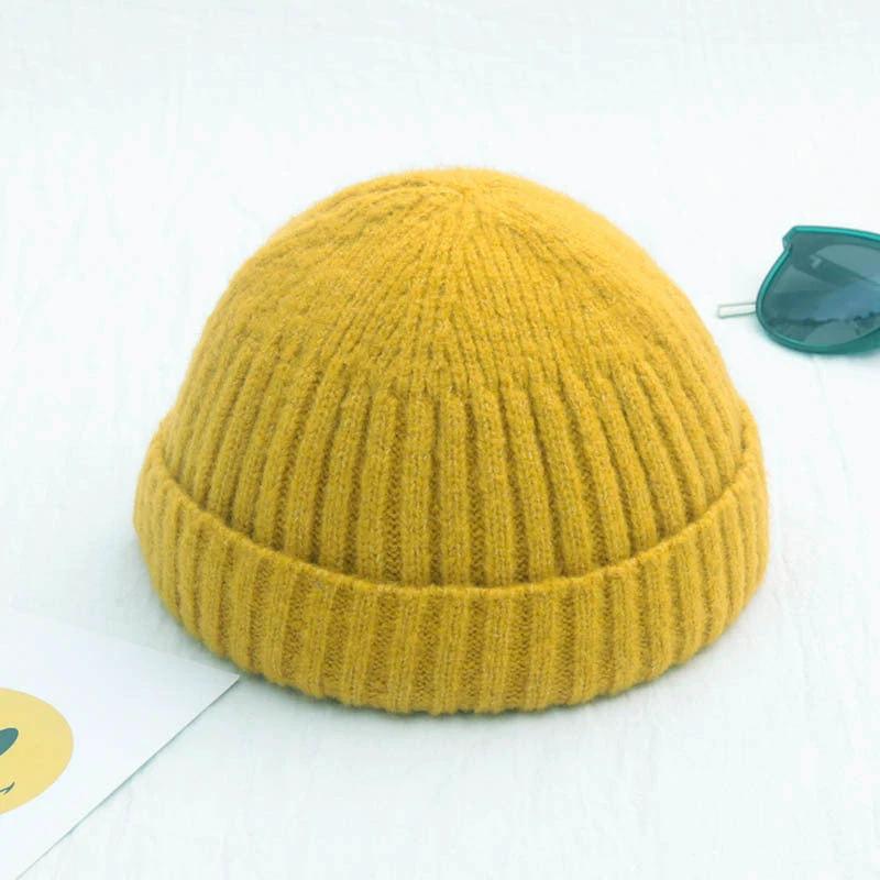 Men's Solid Color Retro Beanie by GJG Denim