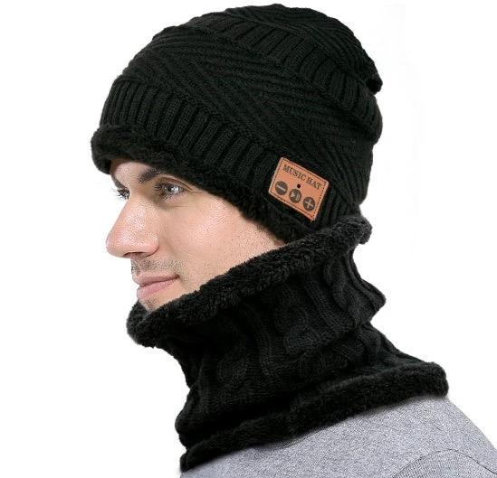 Men's Bluetooth Beanie and Neck Warmer by GJG Denim