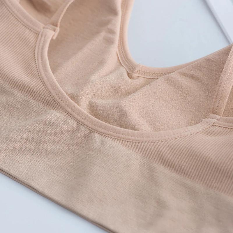 U Back Sports Bra for Women,Wirefree Padded Athletic Vest,Gym Fitness Running Yoga Sport Tops,Seamless Sports Bra Top by GJG Denim