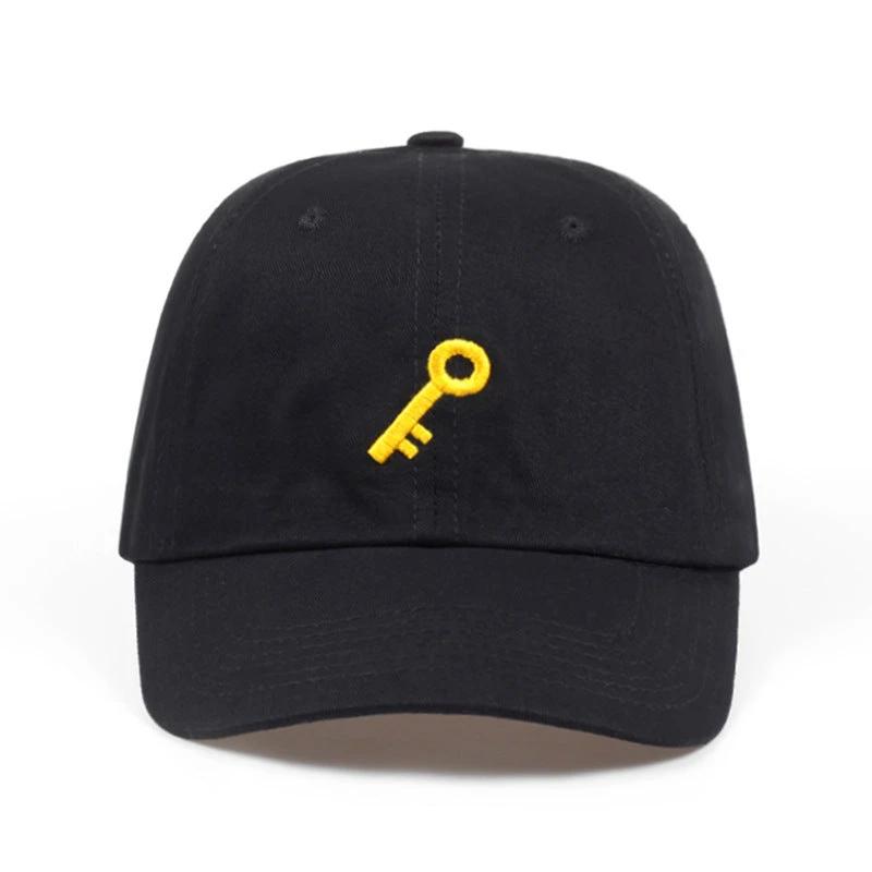 Key Embroidered Baseball Cap by GJG Denim