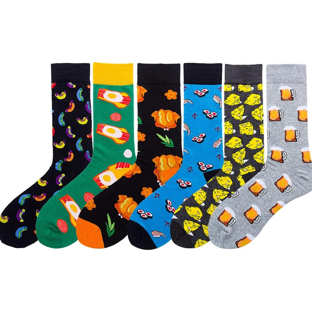 Men's Fun Cotton Socks by GJG Denim